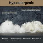 WEIWO Подушка для сна с наполнителем из пера и хлопковым чехлом - фото 4