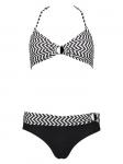 Комплект бикини JETTE, черный/белый - фото