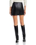 Юбка мини из искусственной кожи Truman L'AGENCE, черный - фото 3