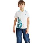 FILA KIDS Поло ss24 standard white для подростков - фото 4