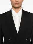 Костюм с двубортным пиджаком Marsem, черный - фото 4