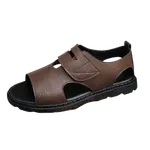 EGCHI Пляжные сандалии Men's Black/Gray/Brown - фото 2