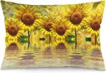 MaSiledy Чехол для подушки Rustic Sunflower Field декоративный двусторонний Pattern-3 - фото