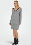 Платье ONLY ONLTAMMY LS REVERS, Light Grey Melange/Light Grey - фото 6