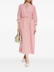 Платье миди с поясом Woolrich, розовый - фото 2