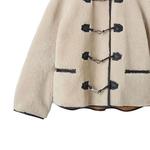 Тедди Тотême дублёное пальто на застёжке-кнопке, экрю - фото 6