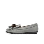 Лоферы женские, серые, кофейные BELLE, Gray - фото