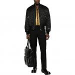 VERSACE Барокко куртка-бомбер на молнии, Black - фото 5