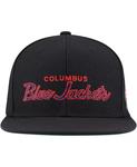 Кепка Mitchell Ness мужская черная Columbus Blue Jackets Core Team Script 2.0 Snapback Mitchell & Ness - фото 4