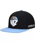 Мужская черная кепка с логотипом Sporting Kansas City Throwback Snapback Mitchell & Ness - фото