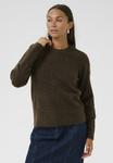 Джемпер Kaffe CREW NECK, Chocolate Brown Melange/Dark Brown - фото