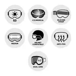 Горнолыжные очки Factor Pro Mineral, белые, черные, красные, хромированные Scott - фото 2