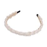 Широкая повязка для волос с жемчугом Hedo - фото