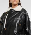 Кожаная куртка menash на подкладке из овчины Dodo Bar Or, черный - фото 4