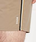 Шорты для плавания BOSS BLACK ICONIC Regular Fit, бежевый - фото 3
