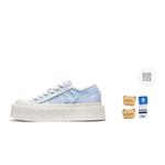 Женские кеды низкие из хлопка синие GONGJI, Синий (Акция 2) - фото 2