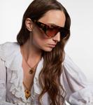 Логотипные оверсайз солнцезащитные очки Chloé - фото 6