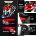 Шлем TD-Helmet FMVSS-218, черный - фото 4