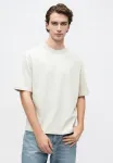 Slhrelaxaspen ply ss o neck noos basic tshirt Selected, Oatmeal - фото 4