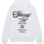 Пигментированный худи world tour Stussy, синий - фото 3