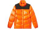 Пуховик мужской оранжевый Moncler - фото