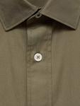 Хлопковая рубашка Regular Fit Mango, Khaki - фото 8