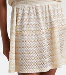 Мини-платье Isla с открытыми плечами из ламе Melissa Odabash, Gold - фото 5