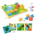 Игра-мозаика для детей Djeco Ducky&Co - красочные картинки - фото