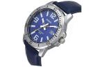 Часы CASIO Leather Band Waterproof Business Style Men Mens Blue Analog, синий - фото 2