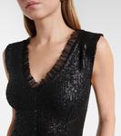Платье с пайетками Norma Kamali, Black - фото 4