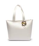 Сумка шоппер Just Cavalli с декором ручки, белый - фото