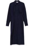 The Attico платье миди со складками, синий - фото