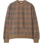 Винтажный клетчатый свитер Burberry, коричневый - фото