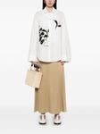 Юбка миди Forte Forte из атласа, нейтральный - фото 2