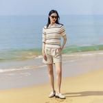 Шорты из льняной смеси Tommy Hilfiger, синий - фото 5