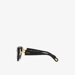 Очки Chloe "кошачий глаз" из ацетата, черный - фото 3