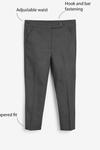 Школьные брюки со складкой Next, серый - фото 3