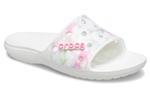 Шлепанцы и сланцы Crocs Classic Bleach Dye Slides 'White Pink' - фото 2