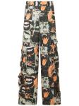 Брюки с графическим принтом GCDS, черный - фото