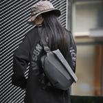 DCLOUD Ламинированная сумка через плечо из оксфордской ткани, Obsidian Black Regular Plastic Button - фото 9