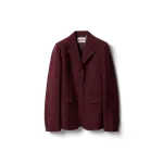 Однобортный жакет из мохера козленка MIU MIU, бордовый - фото