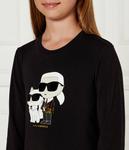 Лонгслив Karl Lagerfeld Kids Regular Fit, черный - фото 4