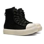 Холщовые кеды унисекс с высоким берцем Pavea, черный - фото 2