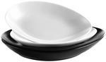Набор обеденных тарелок 4 шт Mäser, черно-белый - фото
