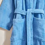 Хлопковый халат унисекс 350 г/м2 Basic - El Corte Inglés, синий - фото 2