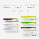 CAPERLAN Резиновая приманка Yubari Fatshad с аттрактантом Blueback - фото 3