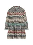 Платье с узором "зигзаг" Missoni Kids, синий - фото