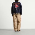 Джинсовая рабочая куртка на молнии Human Made, индиго - фото 4