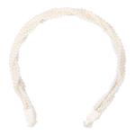 Широкая повязка для волос с жемчугом Hedo - фото 3
