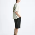 Футболка мужская белая Zara, белый - фото 5